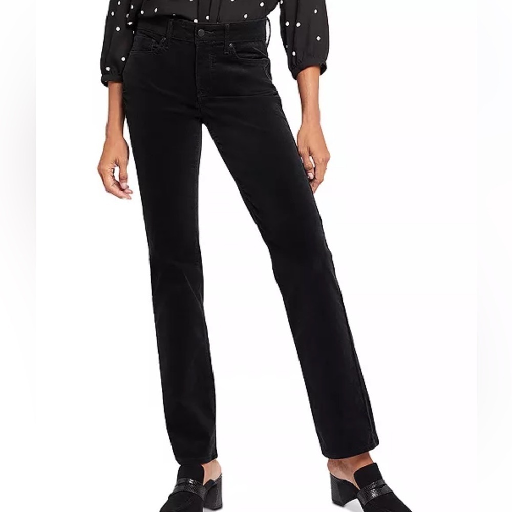 NYDJ Black Straight Corduroy